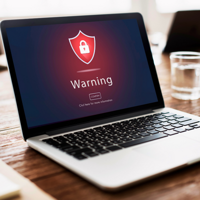 Malware warning on a macbook